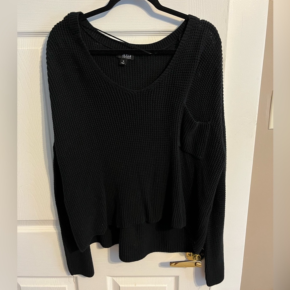 a.n.a oversized medium women black sweater